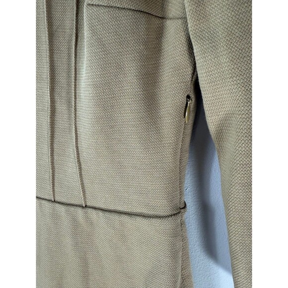 Boden Dress Beige Peplum 3/4 Sleeve Sheath Dress 4R - Picture 4 of 8